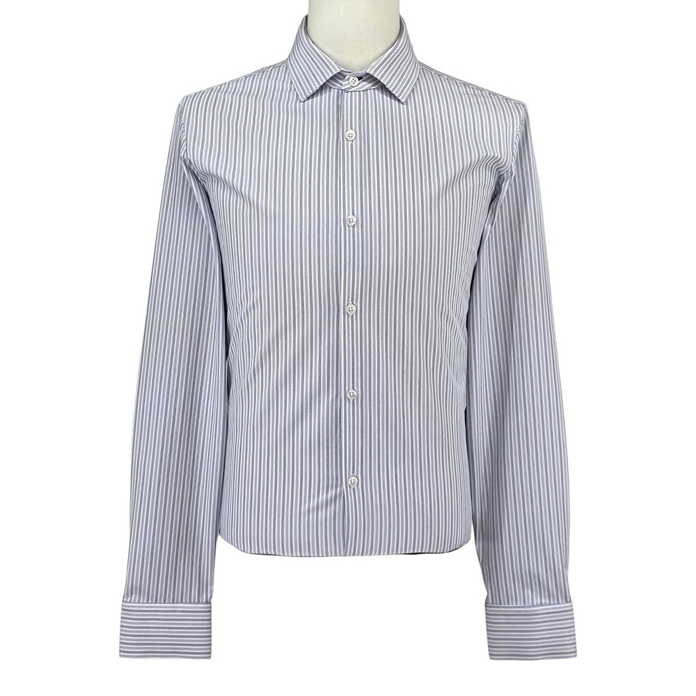 Mizzen+Main Leeward Collection Blue Stripe Button Down Shirt Men’s Large Trim...